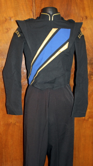 blue marching band uniforms